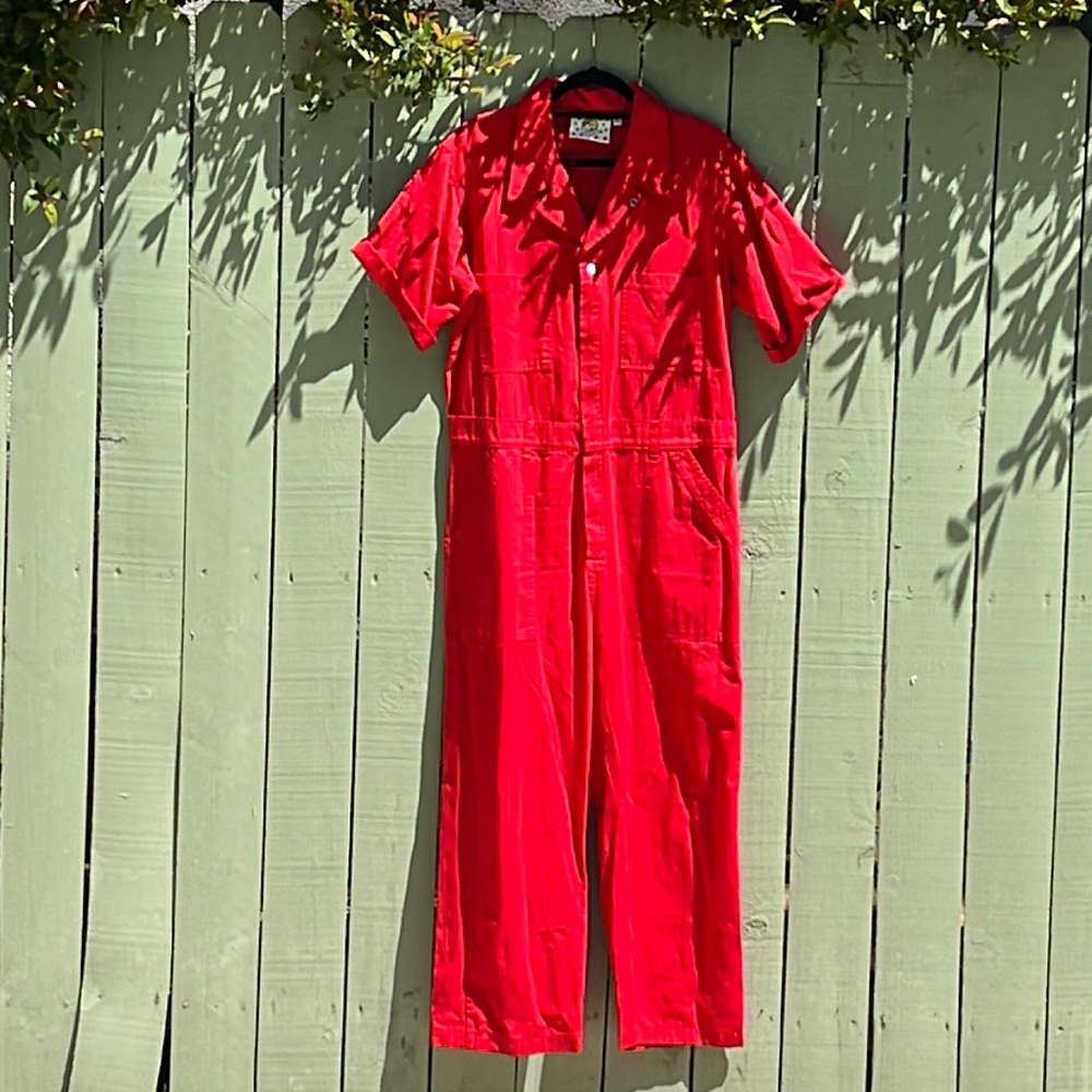 Big Bud Press Red Short Sleeve Jumpsuit
